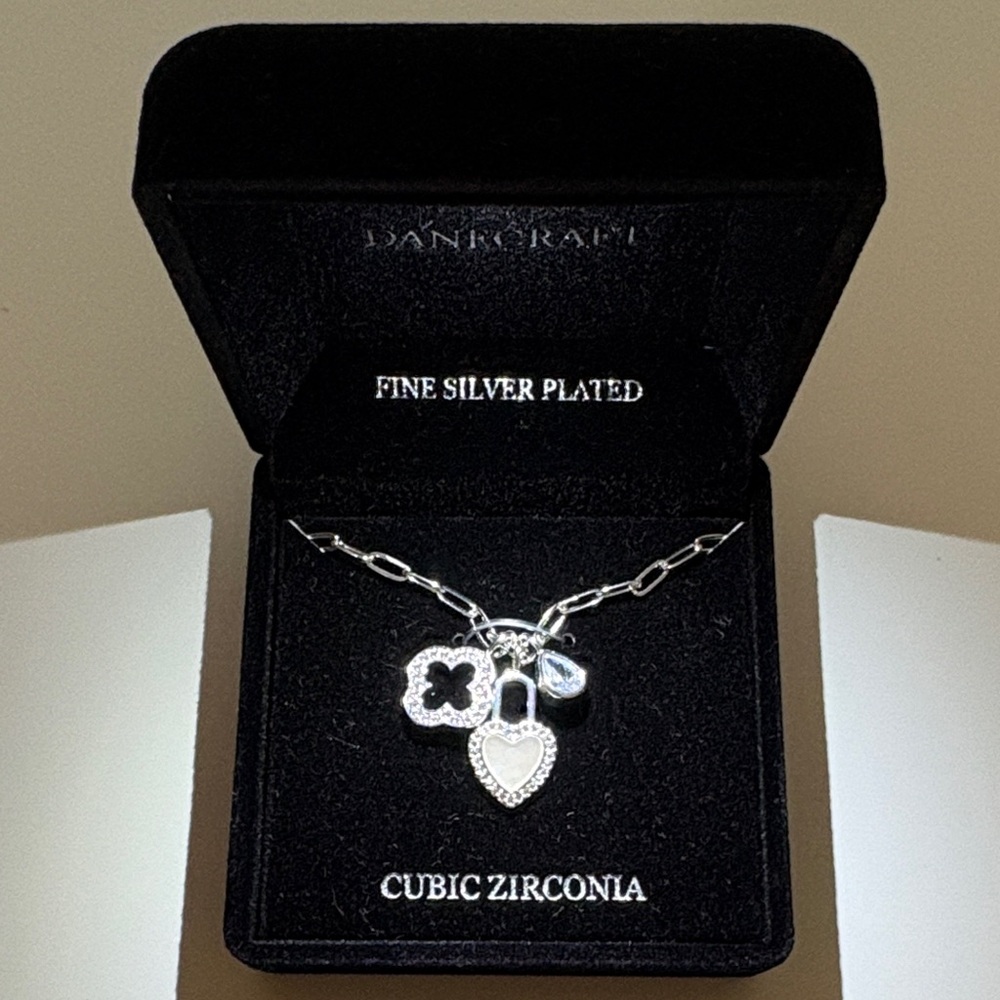 Dancraft Fine Silver Plated Necklace New in box